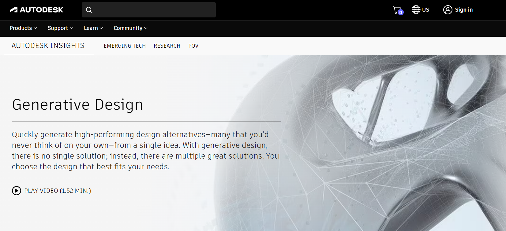 AI tool Autodesk Generative Design